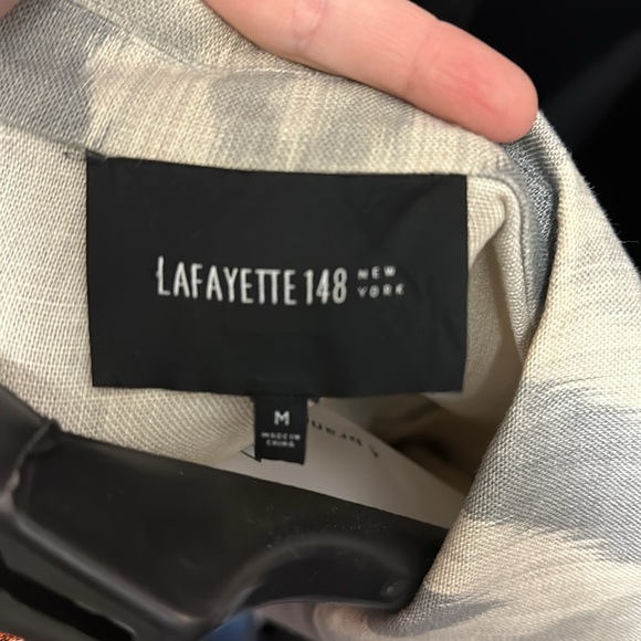 Linen Pattern Blazer Sz Medium - Picture 6 of 7